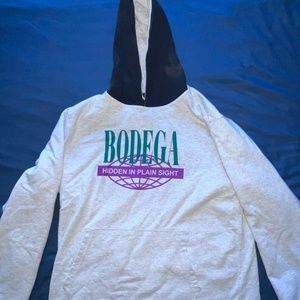 BODEGA Reversible Hoodie Sz Medium Mens